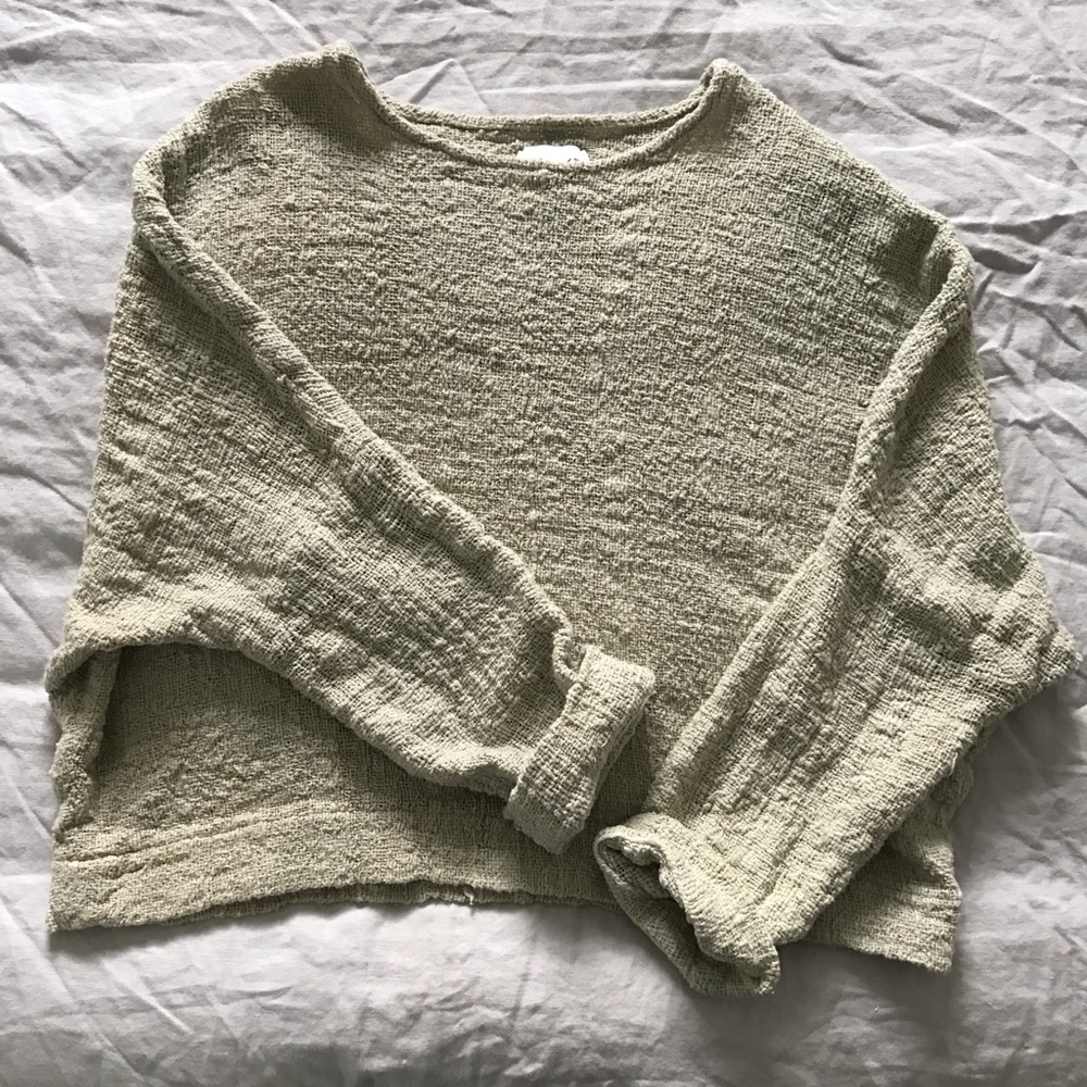 Jamie and the Jones Midweight T-Sweater - Misty Green 💚